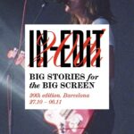 La 20º edición de In-Edit tendrá lugar entre el 27 de octubre y el 6 de noviembre en Barcelona.