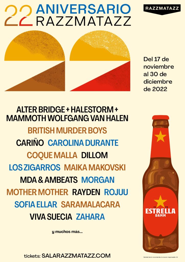RAZZLIVE 22 DEL 17 DE NOVIEMBRE AL 30 DE DICIEMBRE 22 ANIVERSARIO RAZZMATAZZ
