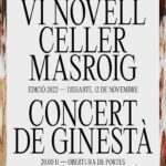 El pròxim 12 de novembre, el Celler Masroig torna a celebrar la seva tradicional Festa del Vi Novell