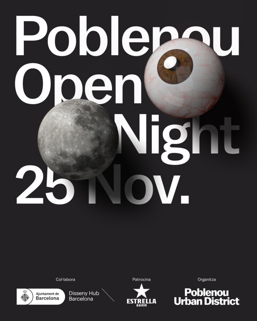 EL 25 DE NOVIEMBRE POBLENOU URBAN DISTRICT CELEBRA EL OPEN NIGHT CON UNA EXTENSA PROGRAMACIÓN EN TORNO AL ARTE, LA CREATIVIDAD, LA TECNOLOGÍA, LA GASTRONOMÍA Y LA MÚSICA