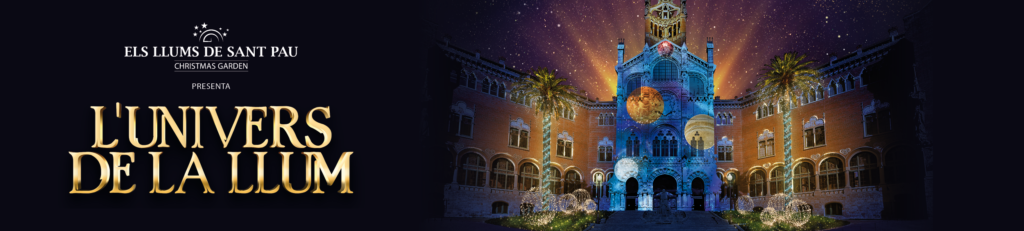 L’Univers de la Llum será el nuevo concepto de Els llums de Sant Pau que incluirá un planetario inmersivo Els lums de Sant Pau estará abierto del 22 de noviembre al 15 de enero con nuevas instalaciones luminosas y con una nueva experiencia inmersiva