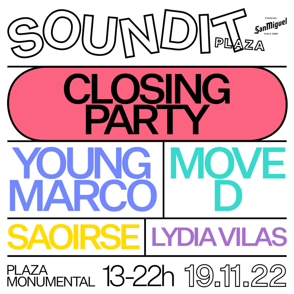 SOUNDIT celebra su Closing Party con Young Marco, Move D y Saoirse este sábado 19 de noviembre en la Monumental