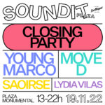 SOUNDIT celebra su Closing Party con Young Marco, Move D y Saoirse este sábado 19 de noviembre en la Monumental