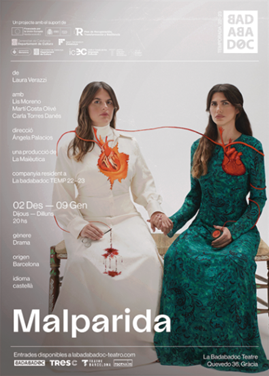 La Badabadoc estrena «Malparida», una comèdia dramàtica que denuncia la violència obstètrica : del 2 de desembre al 9 de gener (funcions de dijous a dilluns, a les 20h