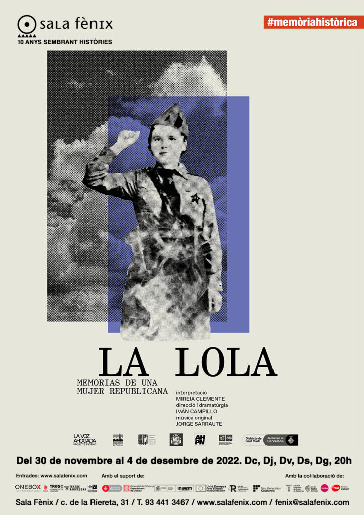 La Lola, el primer espectacle del Cicle #memòriahistòrica 2022 a partir del 30 de novembre