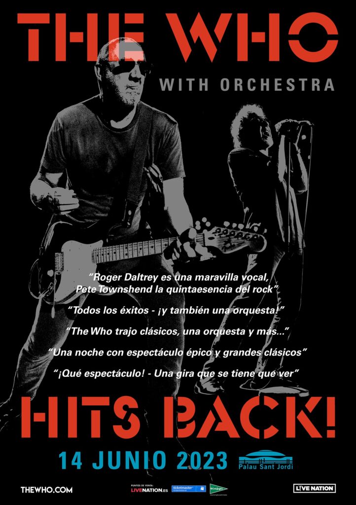 The Who vuelven a España tras 7 años 14 DE JUNIO DE 2023 Palau Sant Jordi, BARCELONA