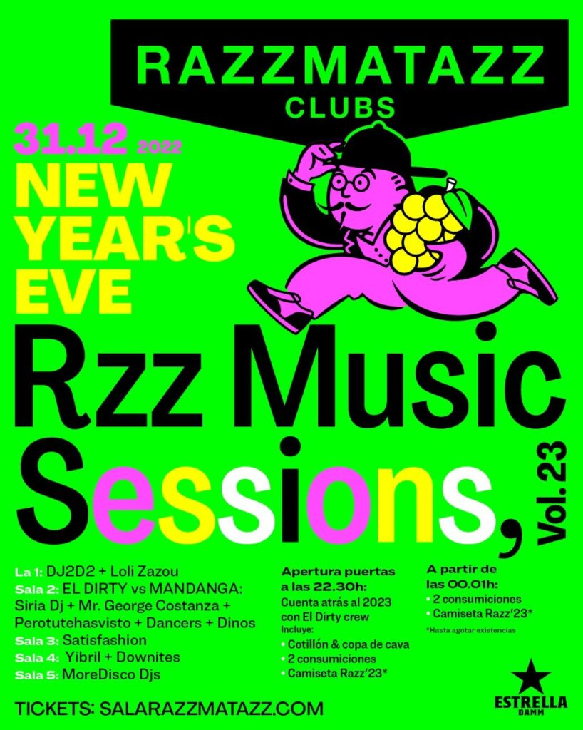 31.12.22 NEW YEAR’S EVE!  Fin  de año 100% Razzmatazz.