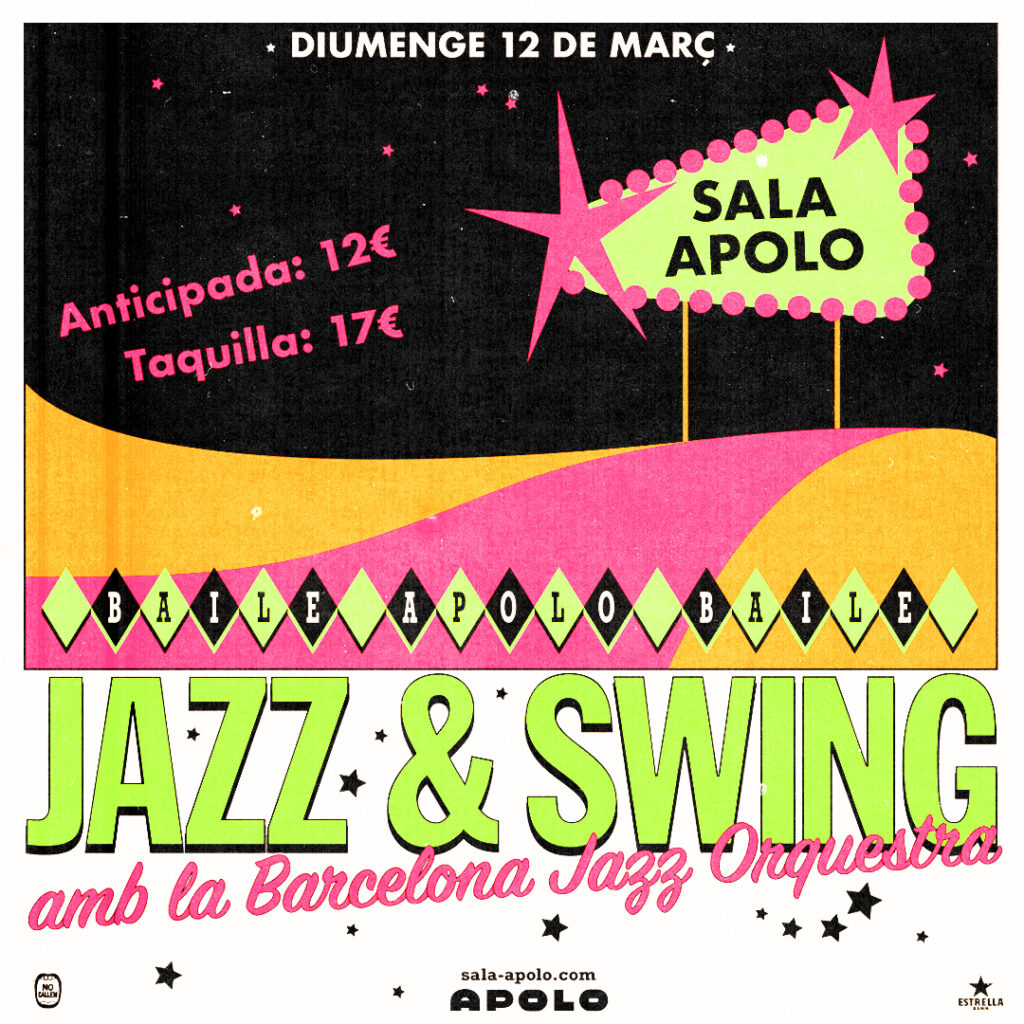 Jazz & Swing vuelve a Apolo con la Barcelona Jazz Orquestra el primer baile confirmado será el domingo 12 de marzo