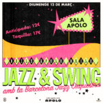 Jazz & Swing vuelve a Apolo con la Barcelona Jazz Orquestra el primer baile confirmado será el domingo 12 de marzo