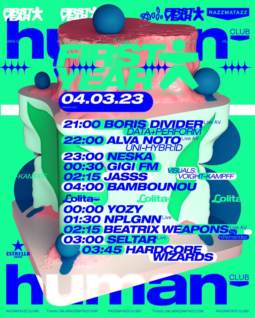 I ANIVERSARIO HUMAN: ALVA NOTO Live AV y muchos más … // 4 MARZO