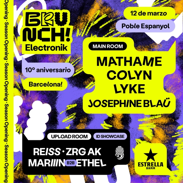 Brunch Electronik Cumple 10 años. 12 de marzo, Poble Espanyol.