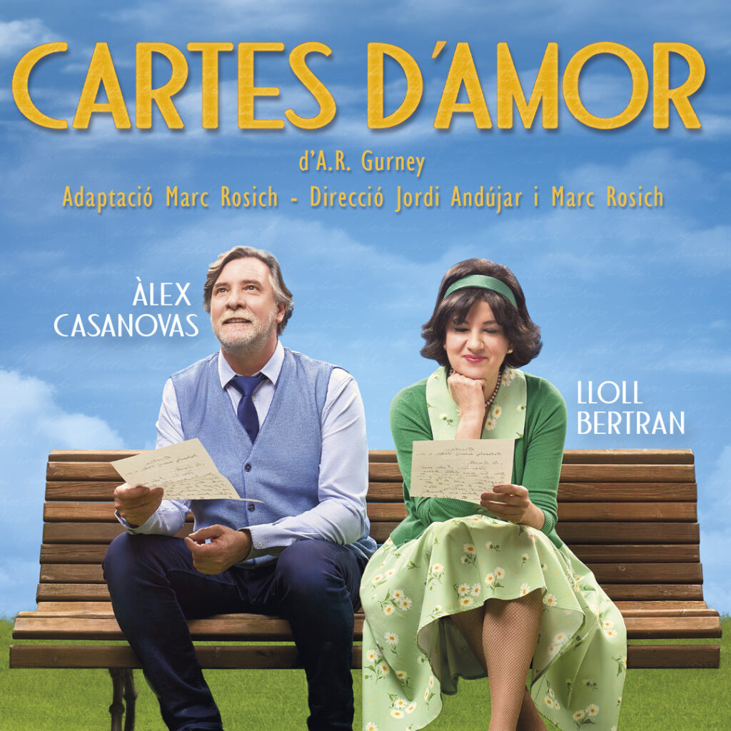 Torna «Cartes d’amor» amb Lloll Bertran i Àlex Casanovas / Reprogramem del 13 al 30 d’abril» Sala Versus Glòries