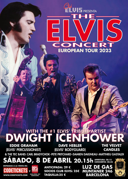 THE ELVIS CONCERT EUROPEAN TOUR DE NUEVO EN NUESTRO PAÍS GRACIAS A CLUB ELVIS -Madrid y Barcelona acogerán los días 7 y 8 de abril los dos conciertos de una gira europea que pasará por más de 30 ciudades