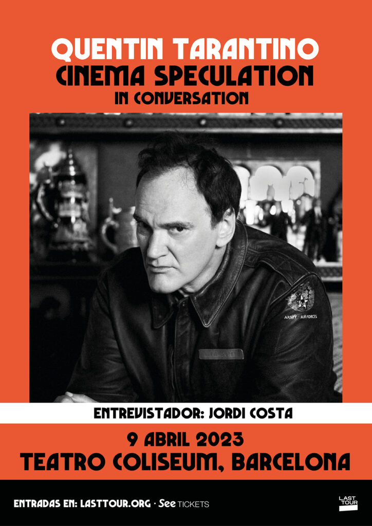 Este domingo 9 de abril Quentin Tarantino presentará en directo su nuevo libro, Meditaciones de Cine, en el Teatro Coliseum