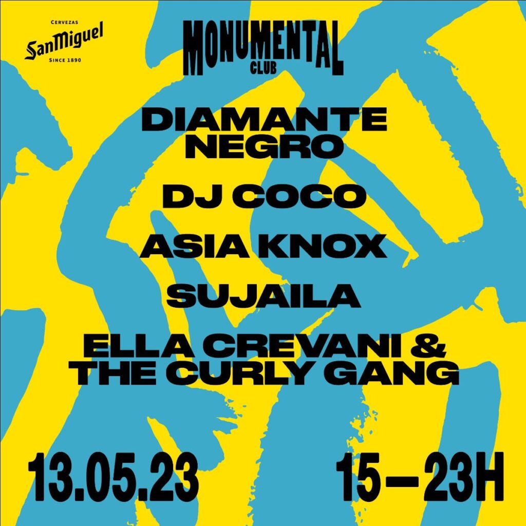 Monumental Club vuelve este sábado 13 de mayo con Diamante Negro, DJ Coco y Asia Knox, entre otros se aplaza al 27 de mayo debido a la previsión meteorológica