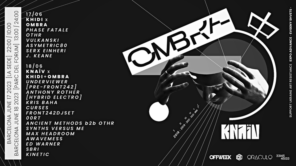 OFFWEEK se alía con OMBRA, Knaïv y Khidi para lanzar una fiesta el domingo 18 de junio