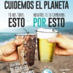 Chiringuito Tibu-Ron (Castelldefels) repite campaña ambiental: una bebida gratis a cambio de un vaso lleno de colillas