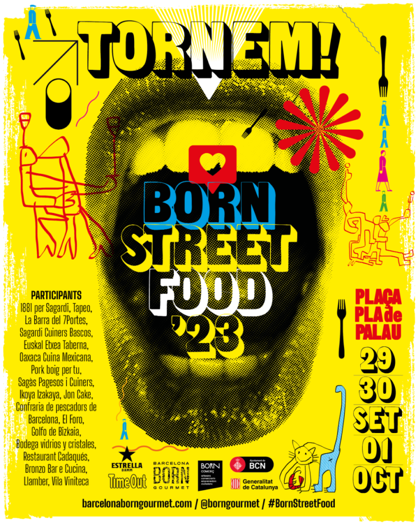 Dieciocho restaurantes se unen a la edición de Born Street Food de la Mercè del 29 de septiembre al 1 de octubre