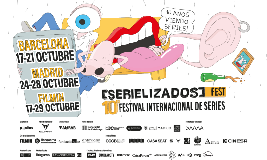 Serielizados Fest presenta la programación presencial de su 10a edición en Barcelona del 17 al 21 de octubre y en Madrid del 24 al 28 de octubre