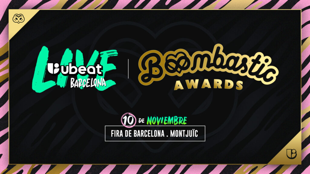 Boombastic Awards repartirá 21 premios en ubeat LIVE Barcelona el 10 de noviembre