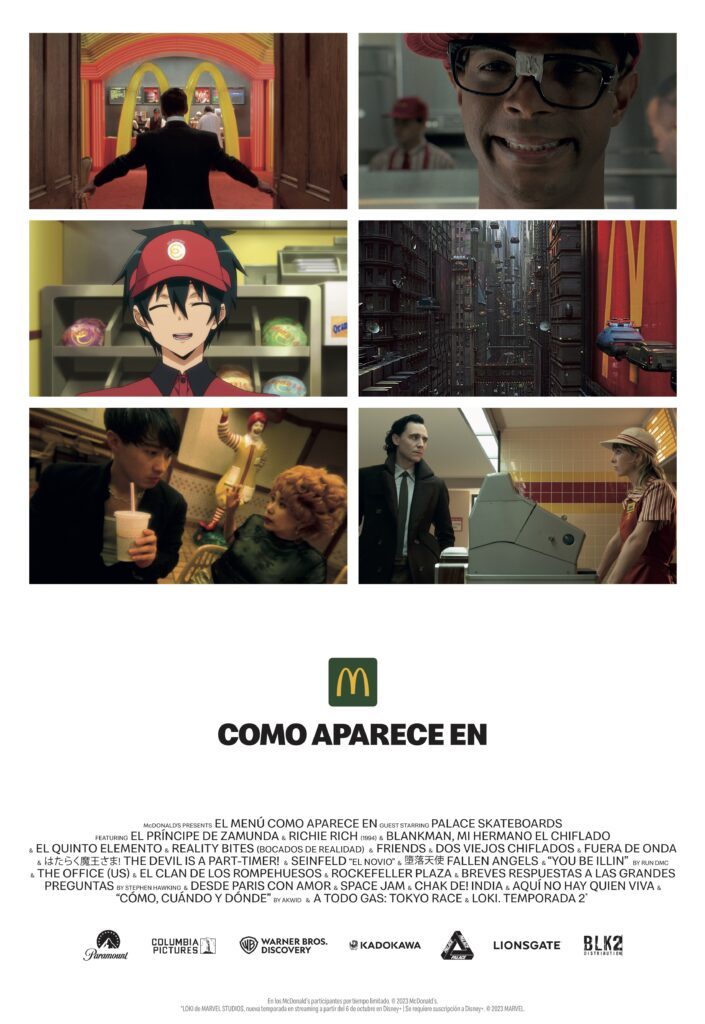 McDonald’s presenta su menú Como aparece en, un lanzamiento en homenaje a la relevancia cultural de la marca en series y películas