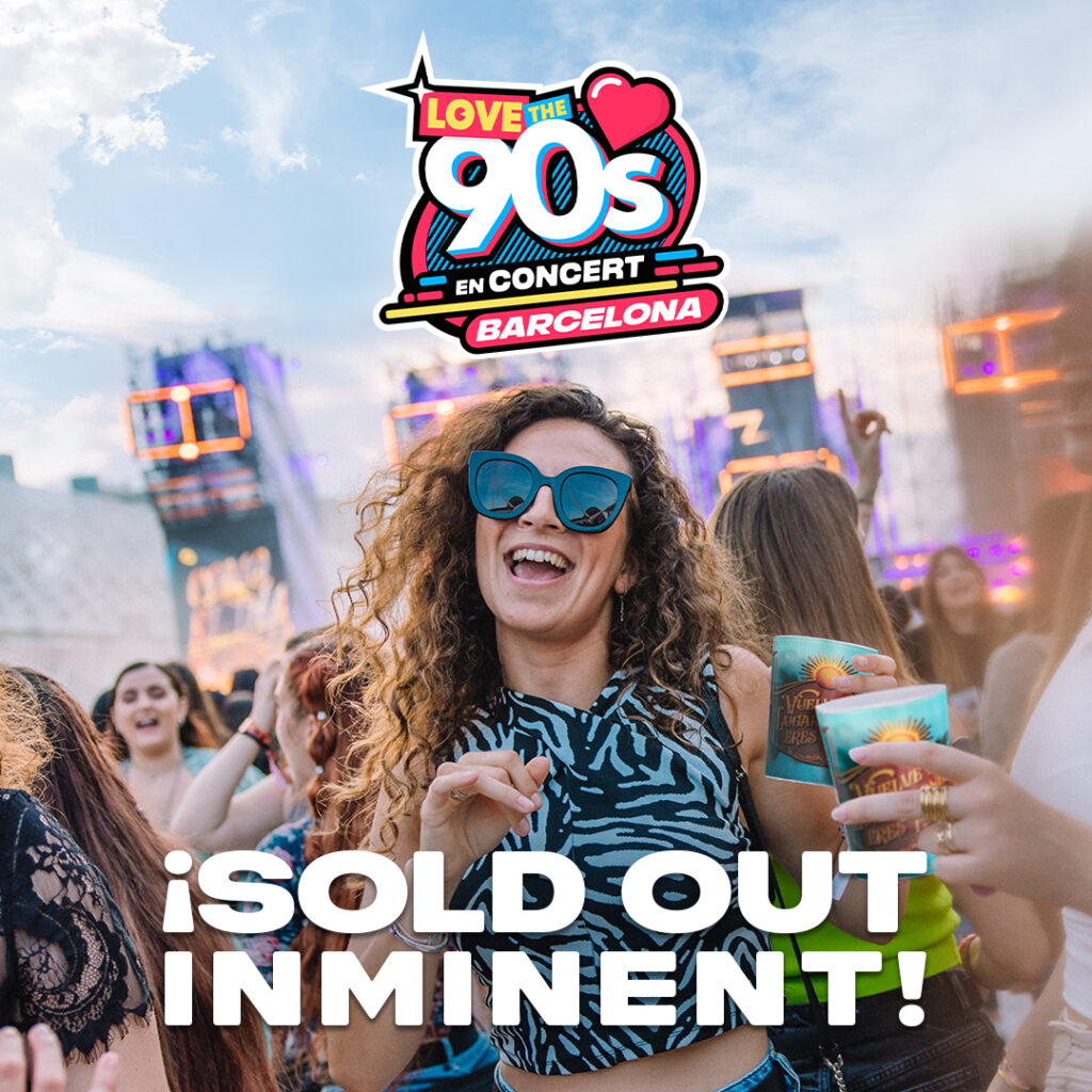 Barcelona rep el dissabte 7 d’octubre el fenomen musical Love The 90’s!