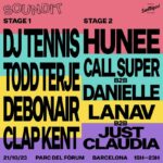 SOUNDIT vuelve al Parc del Fòrum el próximo 21 de octubre con dos escenarios y nombres de la talla de Hunee, Dj Tennis, Todd Terje o Call Super, entre otros sábado 21 de octubre