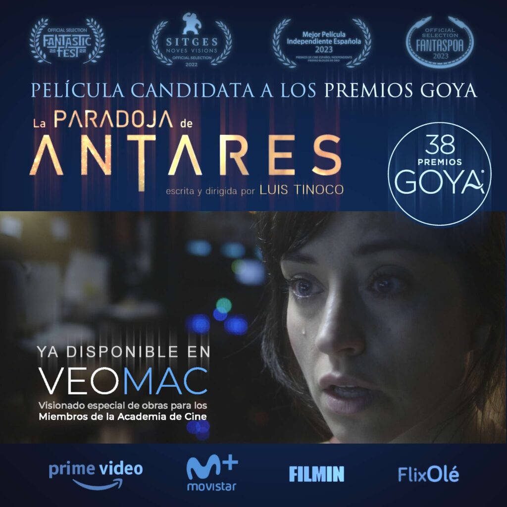 Después de su estreno en salas de cine, La Paradoja de Antares ya está disponible en plataformas: Filmin, Movistar+, Amazon Prime y FlixOlé