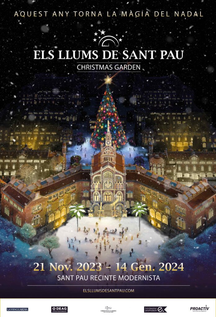 Els Llums de Sant Pau tornen a il·luminar el Nadal de Barcelona del 21 de novembre al 14 de gener