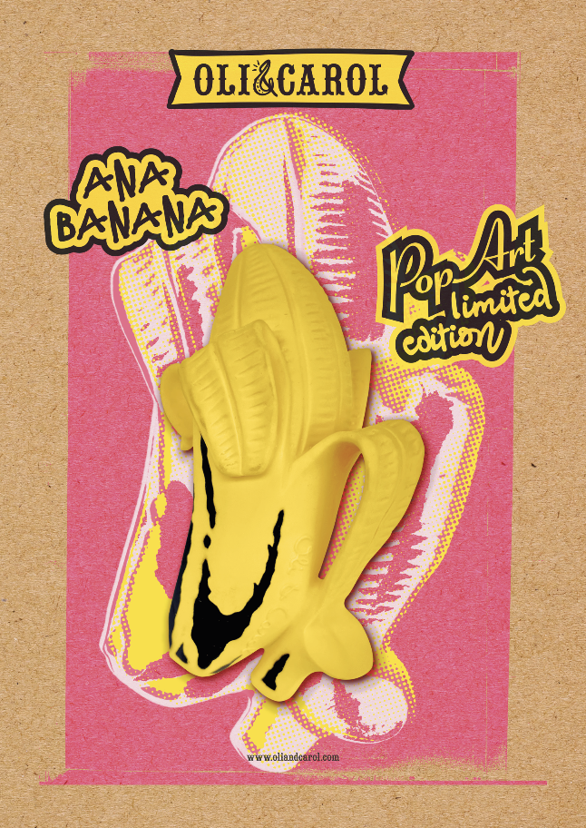 Oli&Carol presenta su última novedad, Ana Banana Pop Art Edición limitada, en el Moco Museum de Barcelona