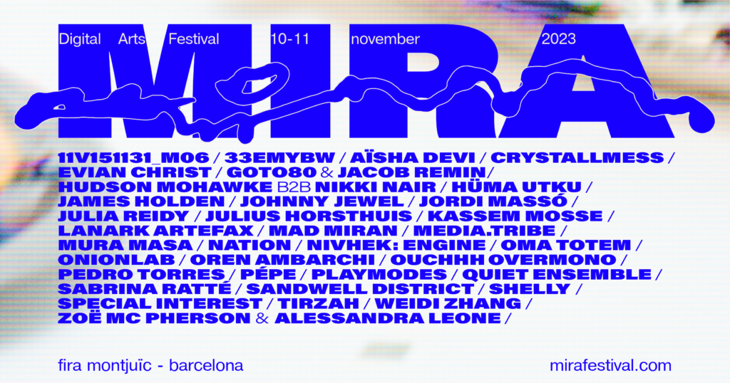 XII edición de MIRA Digital Arts Festival, los días 10 y 11 de noviembre en Barcelona