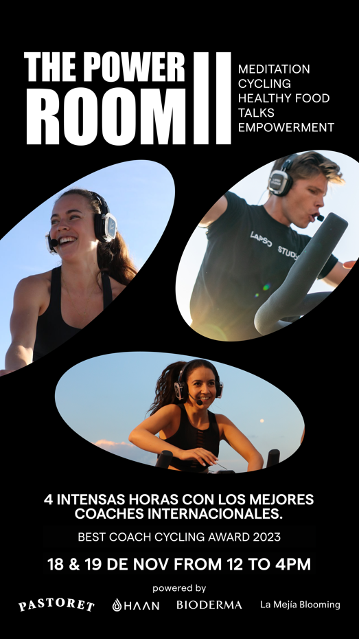 VUELVE “POWER ROOM”, EL MEJOR EVENTO DE INDOOR CYCLING DE LA MANO DE LAPSO STUDIOS 18 y 19 de noviembre