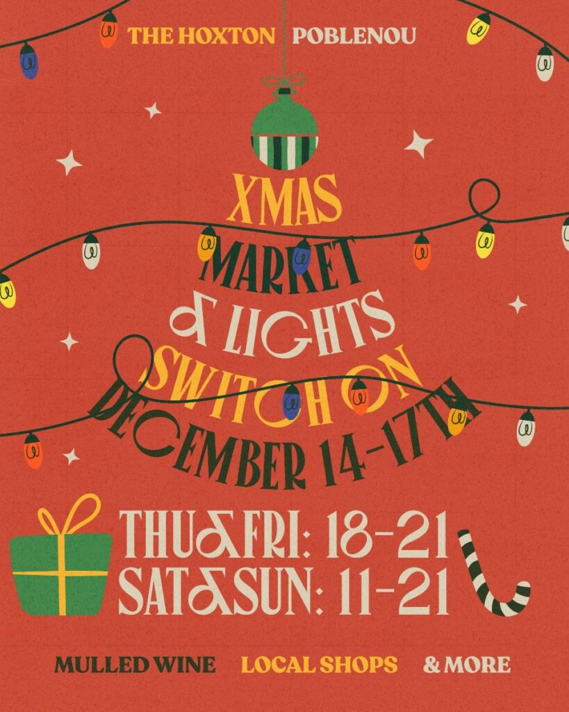The Hoxton, Poblenou celebra su primer mercado navideño con marcas afines al barrio del 14 al 17 de diciembre