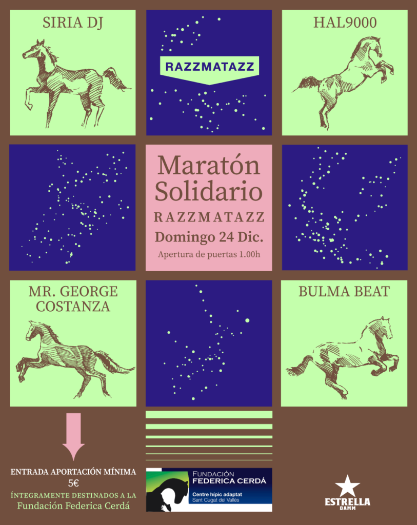 MARATÓN SOLIDARIO // RAZZMATAZZ 24 DICIEMBRE