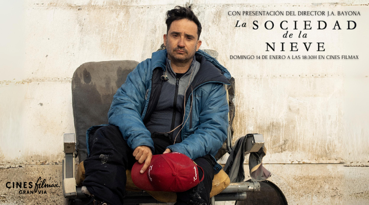 Únete a la experiencia única de la presentación de La Sociedad De La Nieve dirigida por el maestro J.A. Bayona. 🎥 Este 14 de enero a las 18:30h