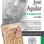 El escritor y periodista José Aguilar presentará junto a Marina Castaño su Antología en el Ateneo de Madrid