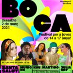 BOCA, el festival de música para adolescentes de entre 14 y 17 años, tendrá lugar este sábado 2 de marzo con Santa Salut y Munic HB, entre otros