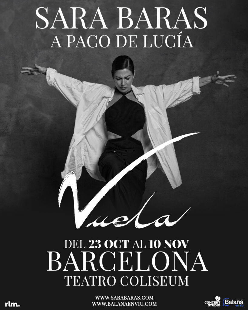 Sara Baras anuncia temporada en Barcelona tras agotar las entradas en el Gran Teatre del Liceu desde el 23 de octubre hasta el 10 de noviembre