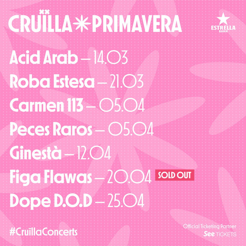 Llega Cruïlla Primavera 2024 del 14 de marzo al 25 de abril