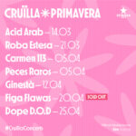 Llega Cruïlla Primavera 2024 del 14 de marzo al 25 de abril