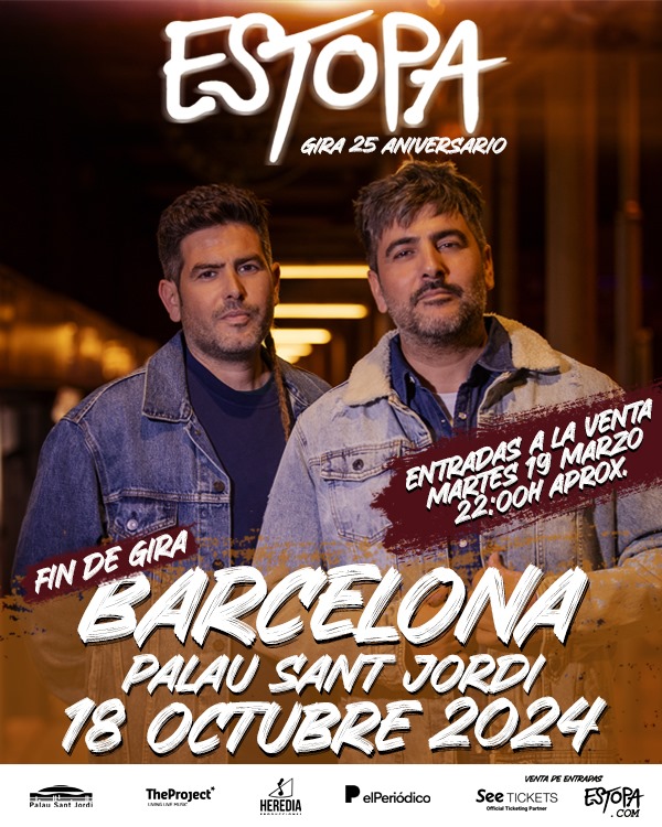 ESTOPA, FINAL DE GIRA AL PALAU SANT JORDI 18 de octubre