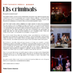 Ressenya «Els criminals» al TNC