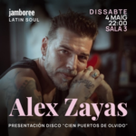 Alex Zayas presenta el seu nou treball,  Cien puertos de Olvido, el pròxim dissabte 4 de maig a la sala 3 de Jamboree