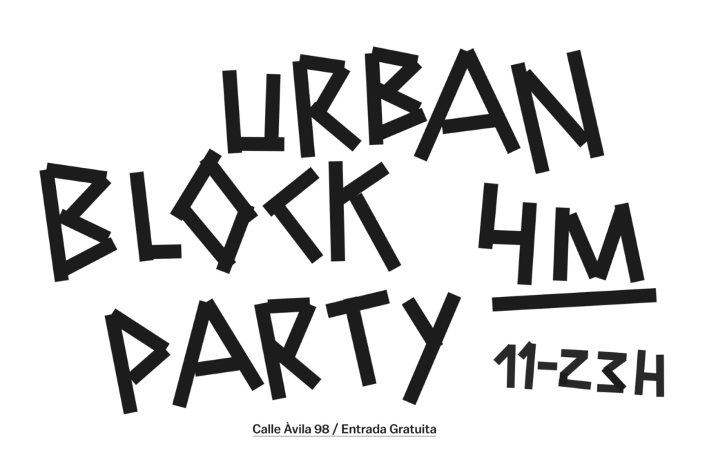 Urban Block Party, la gran cita del Poblenou Open Day 4 de mayo de 11h a 23h.