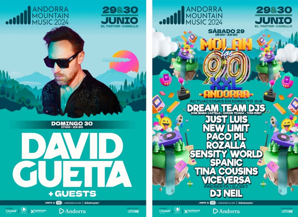 David Guetta, cabeza de Cartel de un Andorra Mountain Music del 29 al 30 de junio