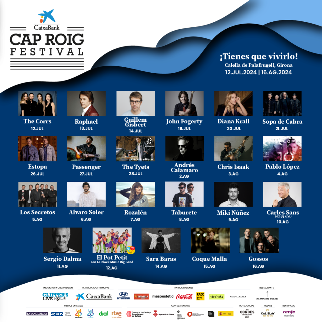 El Cap Roig Festival dará comienzo el viernes 12 de julio