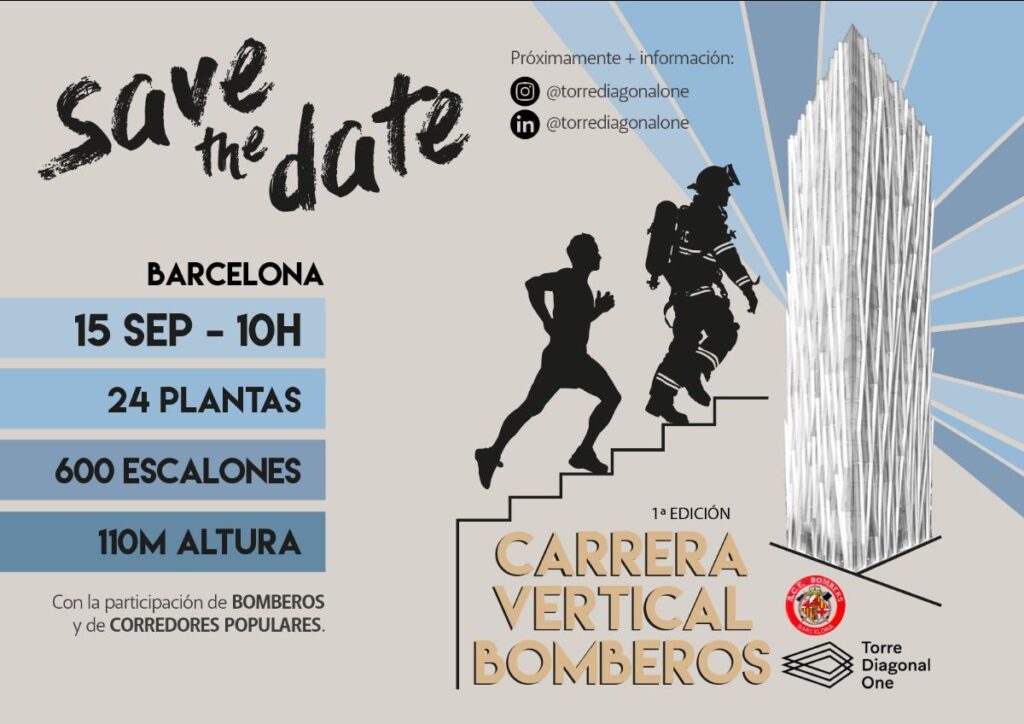Llega la I CARRERA VERTICAL- Torre Diagonal ONEs 15 de septiembre