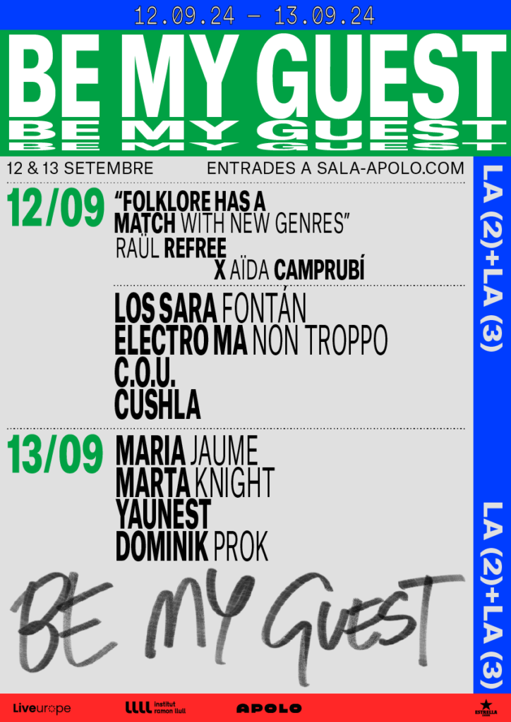 Apolo celebra els 10 anys de Liveurope 12 i 13 de setembre
