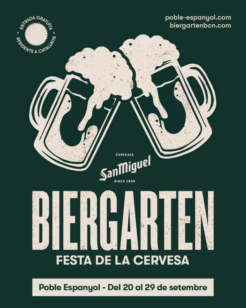 Aquesta tardor el Poble Espanyol celebra la 14ª edició de la San Miguel Biergarten del 20 al 24 i del 27 al 29 de setembre