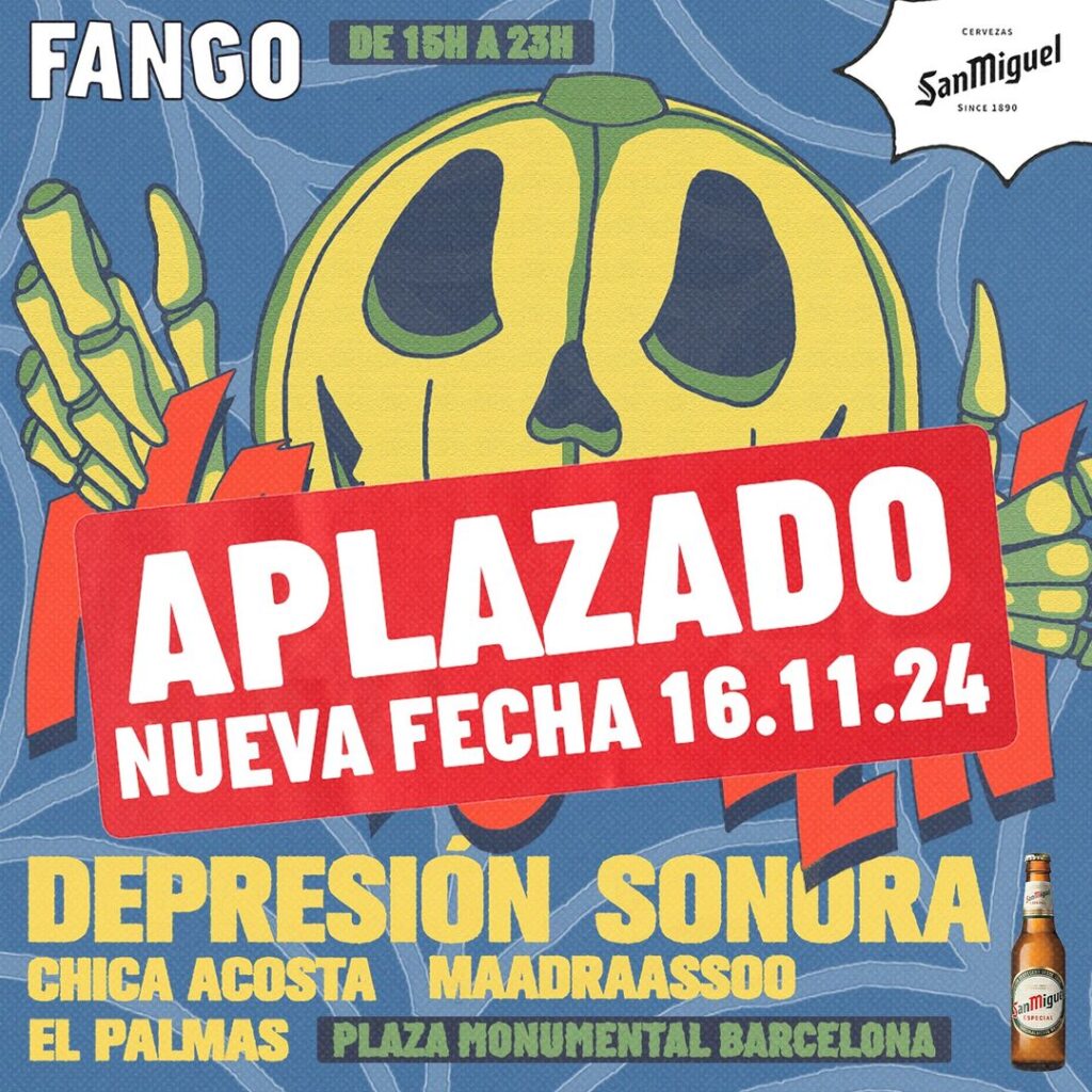 Fango anuncia nueva fecha el próximo 16 de noviembre